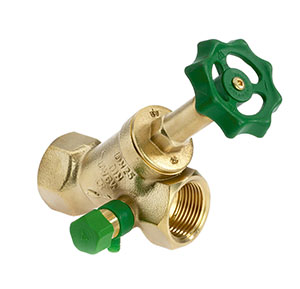 1502800 - CR-Brass Free-flow valve upper part rising, with drain valve