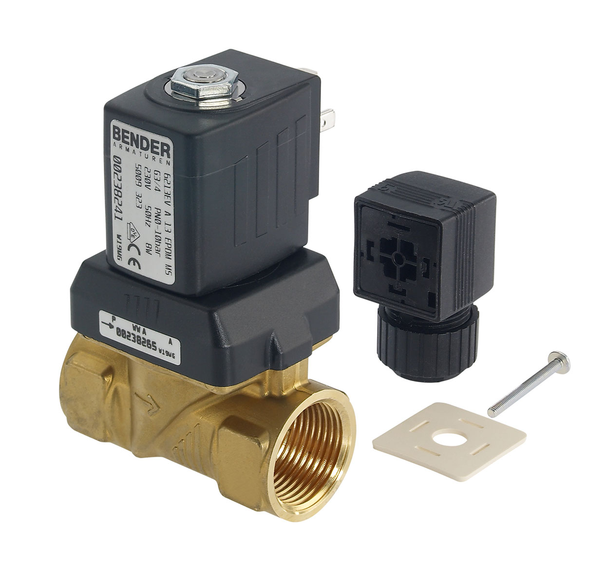 5009332 - 2/2 way solenoidvalve normally closed for fluids Type 1; female thread