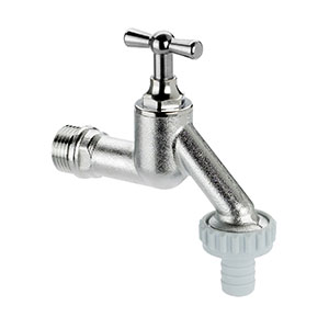1011151 - Brass draw-off tap - light variation T-handle