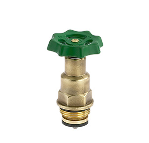 1214250 - Brass Upper-part with grease chamber for free-flow valves, non-rising spindle