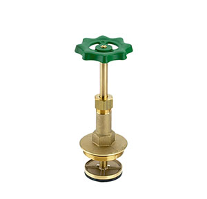 1218650 - Brass Upper-part with grease chamber for free-flow valves, rising spindle