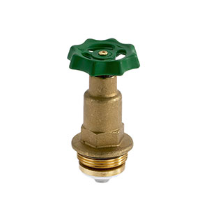 1227320 - Brass Upper-part with grease chamber with PTFE (Teflon) flat seal, for free-flow valves, non-rising spindle
