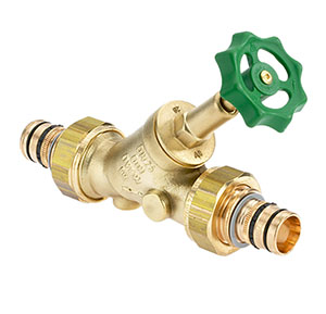 1536150 - CR-Brass Free-flow valve Geberit Mepla, rising, without drain valve