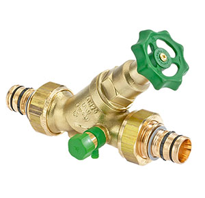 1539150 - CR-Brass Free-flow valve Geberit Mepla, not-rising, with drain valve