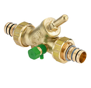 1737420 - CR-Brass Backflow-preventer Geberit Mepla, with drain valve