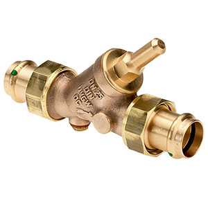 3730350 - Red-brass Backflow-preventer male thread, Viega Profipress, without drain valve