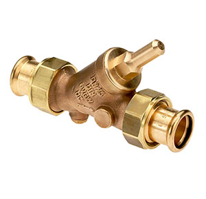 3732150 - Red-brass Backflow-preventer male thread, SANHA Press, without drain valve