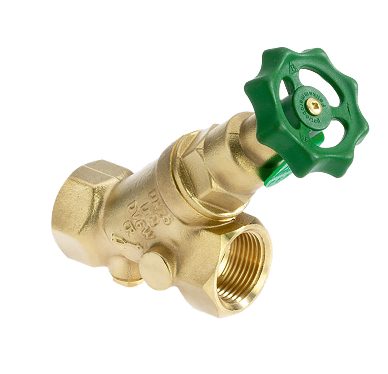 1601150 - CR-Brass Combined Free-flow and Backflow-preventer Valve female thread, not-rising, without drain valve