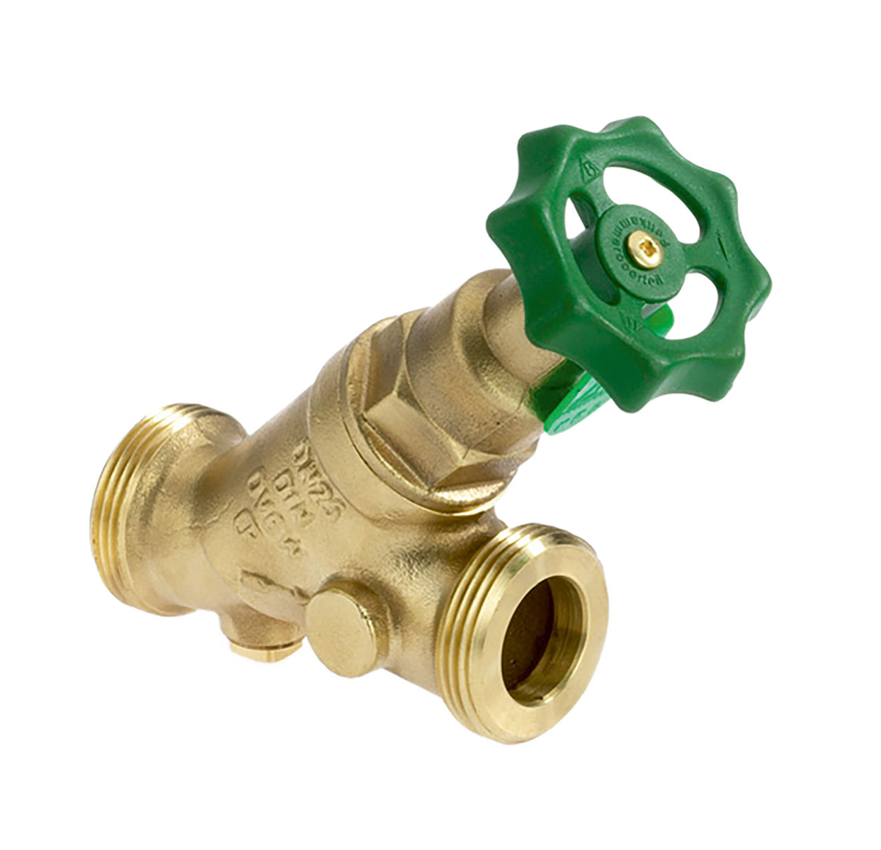 1606320 - CR-Brass Combined Free-flow and Backflow-preventer Valve male thread „Kombi