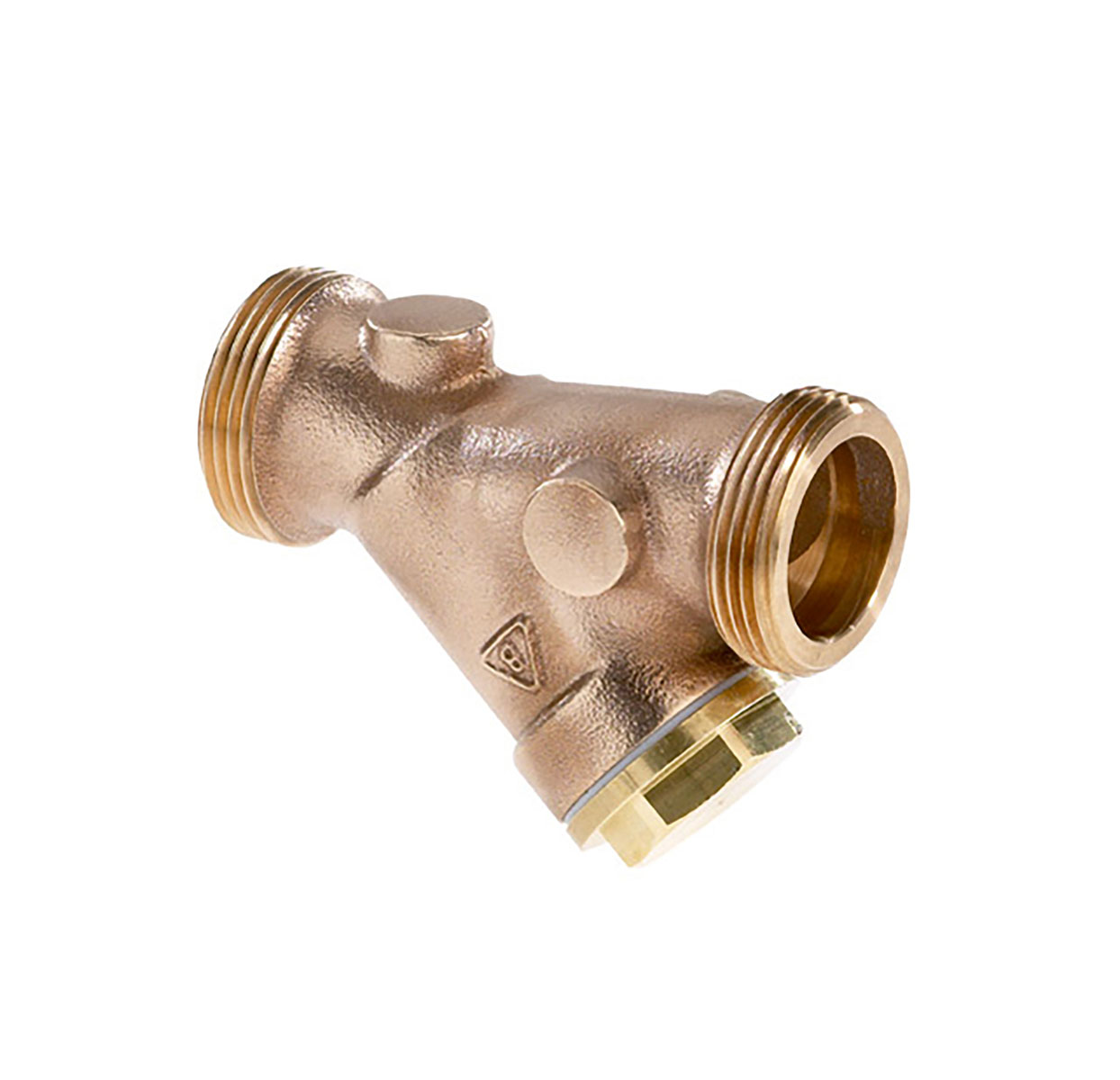 2453200 - Red-brass Strainer with fine meshed strainer with PTFE-sealing (Teflon)