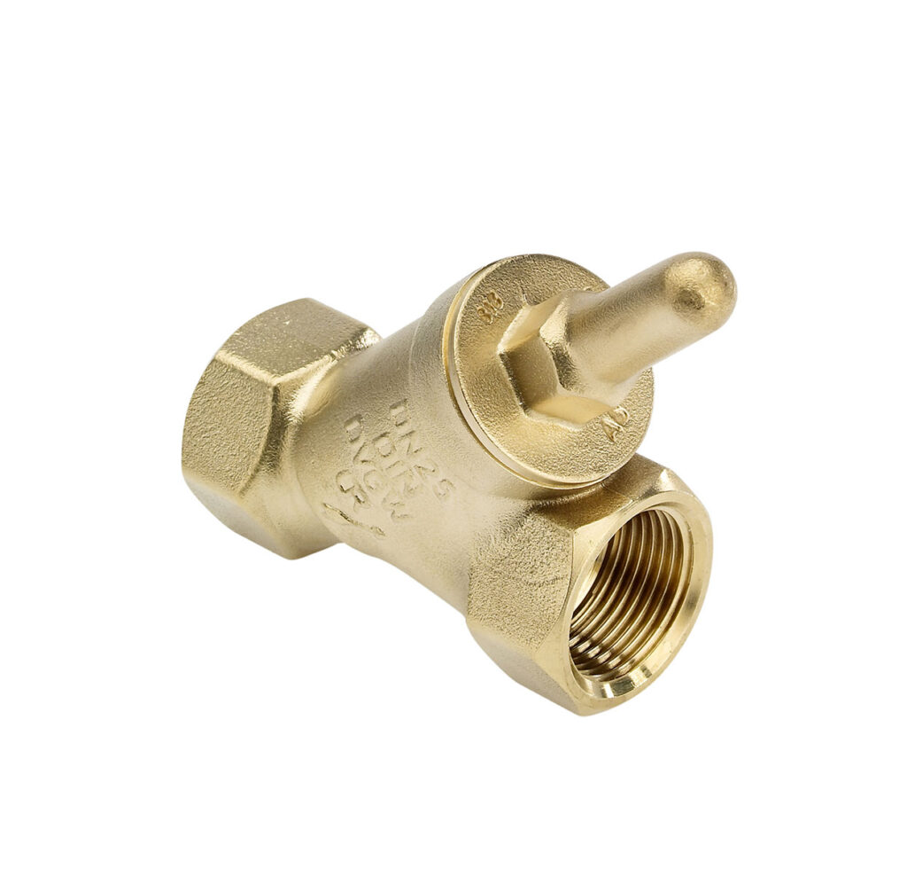 1432: CR-Messing Schrägsitzrückschlagventil