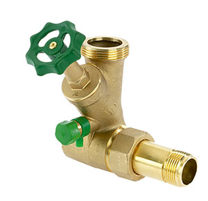 4000- CR-Messing Abzweig T-Ventil Freistrom