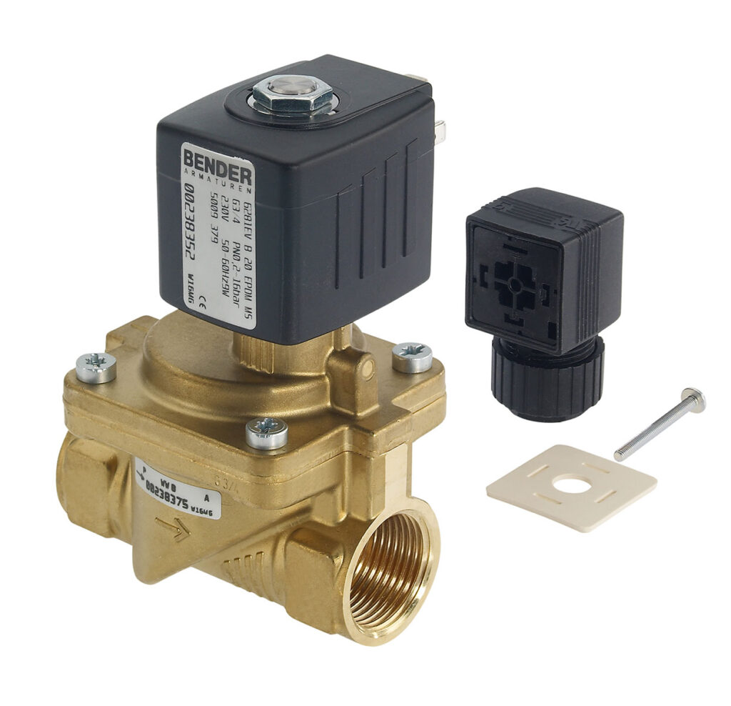 5009: 2/2 Wege Magnetventil stromlos geöffnet für Flüssigkeiten - Typ 2; Innengewinde